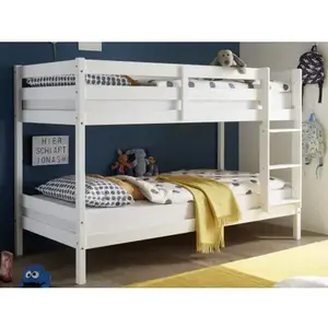 Dvojposchodová posteľ Casper 90x200 cm, biela% vyobraziť