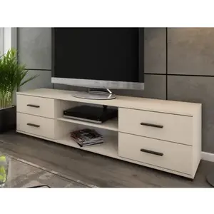 Široký TV stolík Oskar TV, béžový kašmír, šírka 180 cm% vyobraziť