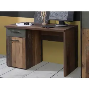 Písací stôl Winnie, vintage optika dreva/sivý betón% vyobraziť