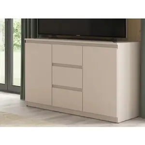 Komoda s 3 zásuvkami Carlos, béžová kašmír, 120 cm% vyobraziť