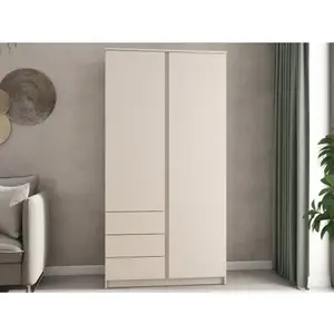 Šatníková skriňa Carlos, béžový kašmír, 100 cm% vyobraziť
