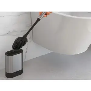 WC kefa plochá so stojanom Cleany, nerez% vyobraziť