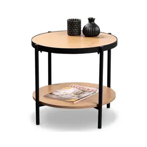 Okrúhly stolík Pina, 46 cm, dub artisan% vyobraziť