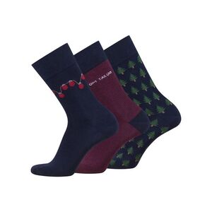 Ponožky Tom Tailor »Xmas Box«, 3 páry, Dark Navy vyobraziť