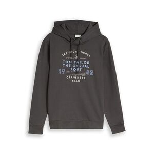 Mikina s kapucňou Tom Tailor, Tarmac Grey vyobraziť