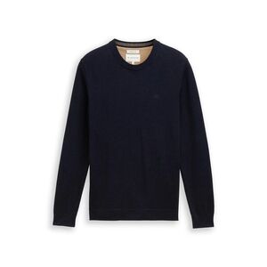 Pletený pulóver Tom Tailor, Knitted Navy Melange vyobraziť