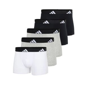 Boxerky adidas Active Flex, 3 ks, biele, sivé, čierne vyobraziť