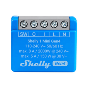 Smart Switch SHELLY 1 Mini Gen4 WiFi Zigbee Bluetooth Matter vyobraziť