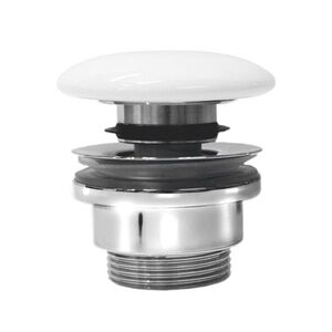 GSI umývadlová výpust 5/4", click-clack, keramická zátka, 5-65, biela ExtraGlaze PCS11 vyobraziť