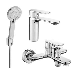 MEXEN/S - Milo R40 SET umývadlová batéria + vaňová s príslušenstvom, chróm 71303R40-00 vyobraziť