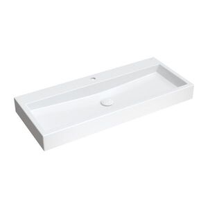 OMNIRES - THASOS M+ umývadlo na dosku/ závestné, 100 x 42 cm biela lesk /BP/ THASOS1000BP vyobraziť
