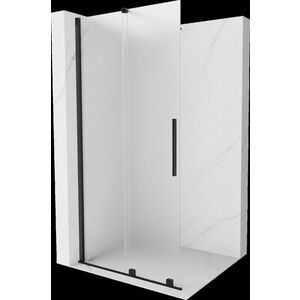 MEXEN/S - Velar Sprchová zástena posuvná Walk-in 85 x 200, dekor 8 mm, čierna 871-085-000-33-70 vyobraziť