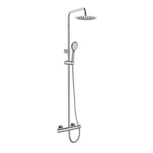 Mereo Termostatická sprchová batéria s hlavovou guľatou slim sprchou, nerez CB60104TSC vyobraziť