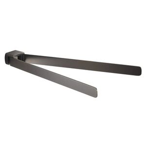Gedy - PIRENEI dvojitý držiak uterákov otočný 350, gun metal PI2381 vyobraziť