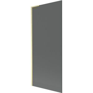 MEXEN/S - Next L vaňová zástena FIX 80 x 150, grafit, zlatá kartáčovaná 895-080-000-03-40-55 vyobraziť