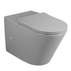 SAPHO - PACO RIMLESS misa pre kombi WC, spodný/zadný odpad, šedá mat PC1012GR-111 vyobraziť
