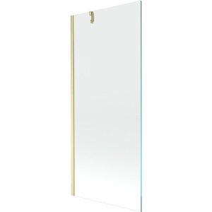MEXEN/S - Next vaňová zástena FIX 80 x 150, transparent, zlatá kartáčovaná 895-080-000-00-00-55 vyobraziť