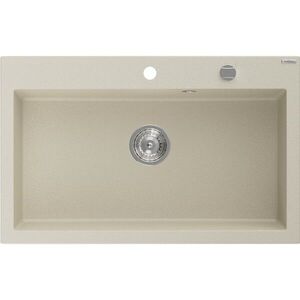 MEXEN - Elix granitový drez 1-miska 800 x 500 mm, béžový, sifón chróm 6527801005-69 vyobraziť
