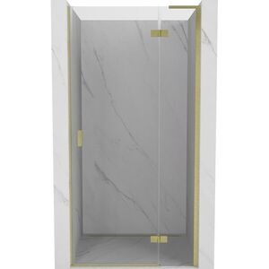 MEXEN/S - Mist-H L sprchové dvere krídlové pravé 85, transparent, zlatá kartáčovaná 8A5L-085-000-55-00-P vyobraziť