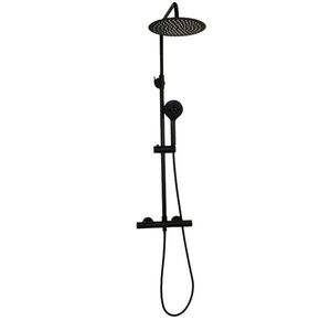 OLSEN SPA - Termostatický nástenný set NAUPLIOS 250 BLACK BAPG2111A2B vyobraziť