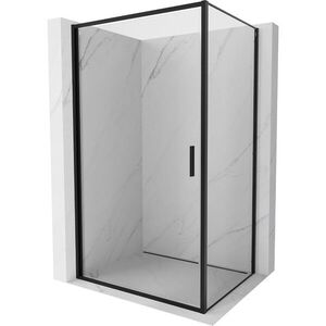 MEXEN/S - Exo sprchovací kút dvere krídlové 90 x 80, transparent, čierna 817-090-080-70-00 vyobraziť