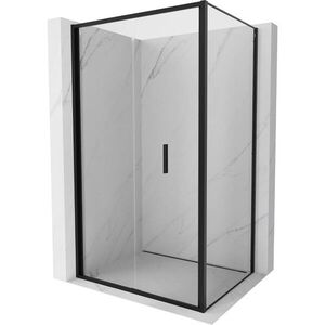 MEXEN/S - Exo sprchovací kút skladacie dvere 75 x 80, transparent, čierna 816-075-080-70-00 vyobraziť