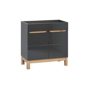 COMAD - Skrinka pod umývadlo 60cm 2 dvierka BALI GRAPHITE 5907611647585 vyobraziť