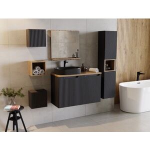 COMAD - Skrinka pod umývadlo 50cm 2 dvierka NOVA BLACK 5907611663950 vyobraziť