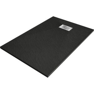 MEXEN/S - Hugo sprchová vanička SMC 100x90, čierna, krytka nerez 42709010-X vyobraziť