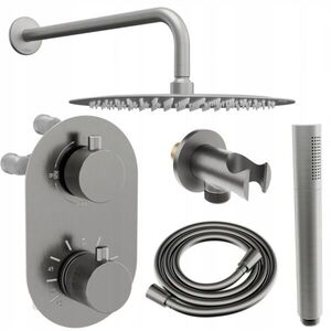 MEXEN/S - Kai DR70 podomietkový sprchový SET + slim sprcha 25, grafit 77602DR7025-66 vyobraziť