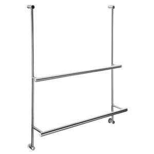 SAPHO - Závesný držiak uterákov na sprchovú zástenu 600x730x125, chróm 1301-09 vyobraziť
