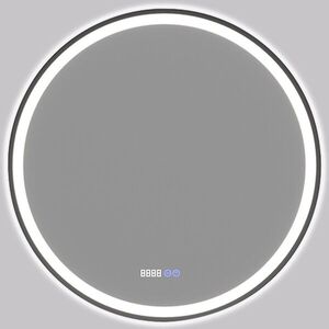 CERANO - Kúpeľňové LED zrkadlo Rivo, kovový rám - čierna matná - O 60 CER-NT8232A60 vyobraziť