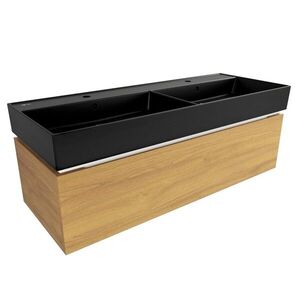 Kúpeľňová skrinka s umývadlom SAT Feel 120x30x46 cm medový dub mat SATFEEL120DMU3 SATFEEL120DMU3 vyobraziť