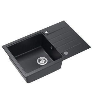 Dřez Quadron PETER111 černá nerez elem HCQP7850CZK PETER111BLNRZ vyobraziť