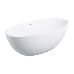 OMNIRES - SHELL M+ voľne stojaca vaňa s prepadom, 160 x 75 cm, biela mat SHELLWWZPBM vyobraziť