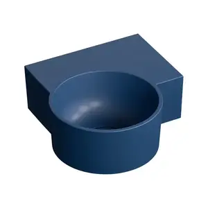 OMNIRES - OVO M+ umývadlo na dosku/závesné - pravé, 33 x 34 cm, midnight blue mat; OVO335UWPMB vyobraziť
