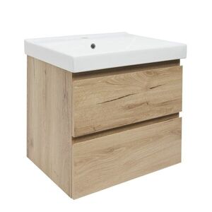 Kúpeľňová skrinka 2 zásuvková s umývadlom SAT B-Way 59x50x45 cm dub mat BWAY260OAKU1 BWAY260OAKU1 vyobraziť