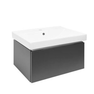 Kúpeľňová skrinka s umývadlom SAT Feel 60x30x46 cm antracit mat SATFEEL60ANTU1 SATFEEL60ANTU1 vyobraziť
