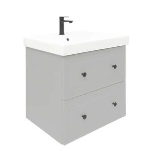 Koupelnová skříňka s umyvadlem Naturel Forli 60x53x46 cm šedá mat FORLI60GMUVER FORLI60GMUVER vyobraziť