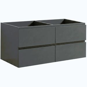 CERANO - Kúpeľňová skrinka pod umývadlo Carole - antracitová - 119x48x45 CER-692812 vyobraziť