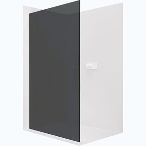 CERANO - Sprchová zástena Walk-in Crystal Ľ/P - 8 mm - bezvzperový systém - biela matná, grafitové sklo - 90x200 CER-8050BD6624 vyobraziť