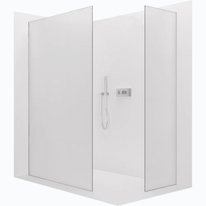 CERANO - Sprchová zástena Walk-in Crystal TL/P - 8 mm - bezvzperový systém - chróm, mliečne sklo - 110x100x200 CER-8050BD4719 vyobraziť