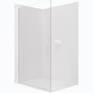 CERANO - Sprchová zástena Walk-in Crystal Ľ/P - 8 mm - bezvzperový systém - biela matná, transparentné sklo - 90x200 CER-8050BD6655 vyobraziť