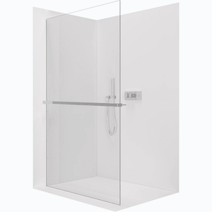 CERANO - Sprchová zástena Walk-in Crystal Ľ/P - 8 mm + polička/držiak na uteráky - bezvzperový systém - chróm, transparentné sklo - 90x200 CER-8050BD6935 vyobraziť