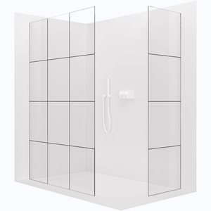 CERANO - Sprchová zástena Walk-in Crystal TL/P - 8 mm - bezvzperový systém - biela matná, industriálne sklo - 160x150x200 CER-8050BD5521 vyobraziť
