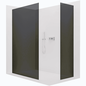 CERANO - Sprchová zástena Walk-in Crystal TL/P - 8 mm - bezvzperový systém - chróm, grafitové sklo - 100x100x200 CER-8050BD4569 vyobraziť