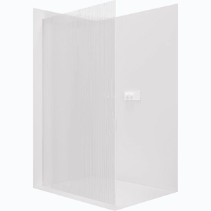 CERANO - Sprchová zástena Walk-in Crystal Ľ/P - 8 mm - bezvzperový systém - biela matná, ryhované sklo - 90x200 CER-8050BD6751 vyobraziť