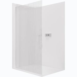 CERANO - Sprchová zástena Walk-in Crystal Ľ/P - 8 mm - bezvzperový systém - chróm, ryhované sklo - 90x200 CER-8050BD6775 vyobraziť