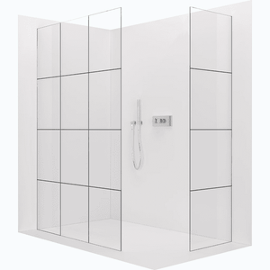 CERANO - Sprchová zástena Walk-in Crystal TL/P - 8 mm - bezvzperový systém - chróm, industriálne sklo - 140x110x200 CER-8050BD4842 vyobraziť
