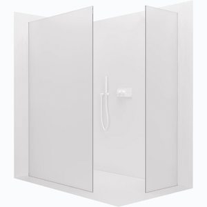 CERANO - Sprchová zástena Walk-in Crystal TL/P - 8 mm - bezvzperový systém - biela matná, mliečne sklo - 160x160x200 CER-8050BD5364 vyobraziť